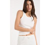 Débardeur de pyjama col rond avec coton - Joani - M - Blanc - Femme - Etam
