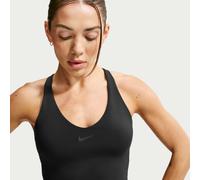 Débardeur de sport avec brassière intégrée rembourrée à maintien normal Nike Universa pour femme Noir/Anthracite/Dark Smoke Grey L