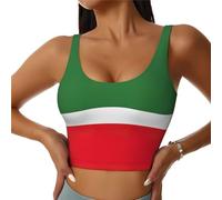 Débardeur de Sport imprimé Drapeau de la République tchétchène pour Femme, Coupe Longue pour Le Yoga, l'entraînement et la Course à Pied