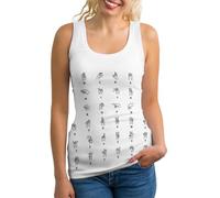 Débardeur de sport sans manches pour femme avec inscription « Sign Language Alphabet », comme sur l'image, XXL
