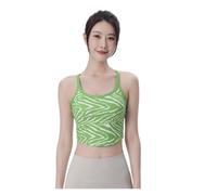 DéBardeur De Yoga Sports, Fitness, Yoga Vest with Chest Pad, Training in Running, High-Strength Beautiful Back pour Femme(Green,M)