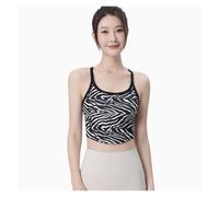 DéBardeur De Yoga Sports, Fitness, Yoga Vest with Chest Pad, Training in Running, High-Strength Beautiful Back pour Femme(Black,M)