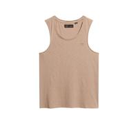 Superdry Scoop Sleeveless T-shirt Beige M Femme