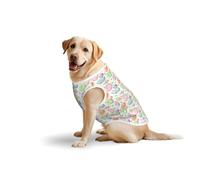 Débardeur d'été léger sans manches pour animaux de compagnie Motif cupcakes Donuts Muffins Taille M et L