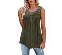 Débardeur d'été pour femme, extra long, bohème, à bretelles, ample, élégant, col en V, haut d'été, décontracté, uni, tendance, basique léger et aéré, haut enveloppant