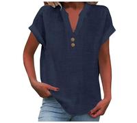 Débardeur d'été pour Femmes, Coupe Ample, plissé, col en V, Haut sans Manches, Ourlet incurvé, Fluide Tee Shirt Fille Marque