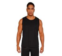 Débardeur d'été sans manches en pur coton jersey simple, t-shirt de sport, t-shirt à bretelles de fitness, t-shirt à bretelles, Noir , XXL