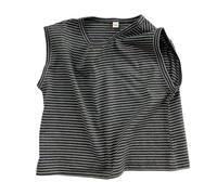 Débardeur d'été sans Manches en Tricot rayé pour garçons, décontracté, Coupe Ample, col Rond, Tenue de Plage, d'école, de fête, de 1 à 8 Ans