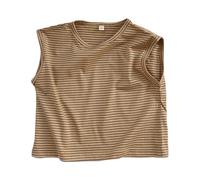 Débardeur d'été sans Manches en Tricot rayé pour garçons, décontracté, Coupe Ample, col Rond, Tenue de Plage, d'école, de fête, de 1 à 8 Ans