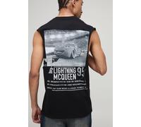 Débardeur droit à emmanchures larges et imprimé Disney Cars homme - noir - XS, noir