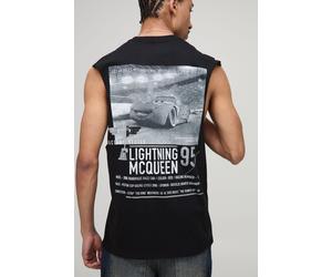 Débardeur droit à emmanchures larges et imprimé Disney Cars homme - noir - XS, noir