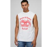 Débardeur droit à imprimé Guns N' Roses homme - blanc - L, blanc