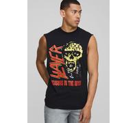Débardeur droit noir à imprimé Slayer homme - S, noir