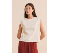 Débardeur en coton - Annie Ts - S - Blanc - Femme - Etam