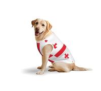 Débardeur en coton doux et léger avec imprimé drapeau de la Géorgie pour chiens de taille moyenne et grande