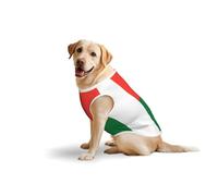 Débardeur en coton doux et léger avec motif drapeau de Madagascar pour animaux domestiques - Sans manches - Pour chiens de taille moyenne et grande