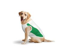 Débardeur en coton doux et léger pour animaux de compagnie de taille XL - Imprimé drapeau de l'Italie - Débardeur sans manches pour chiens de taille moyenne et grande