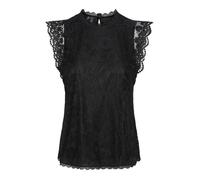Débardeur en dentelle - Pieces - Olline - Noir - Femme - Coupe régulière S