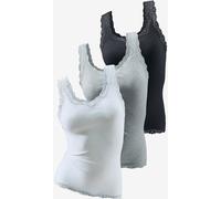 Débardeur en dentelle un basique tendance - H.I.S - noir, blanc NOIR, BLANC 38/40