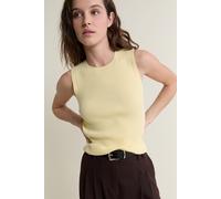 Débardeur en maille fine côtelée - Poly Debardeur - XS - Citron - Femme - Etam