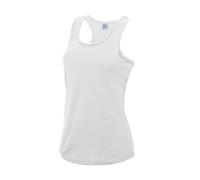 Débardeur en polyester femme Just Cool Blanc XS