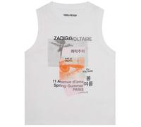 Debardeur enfant filles Zadig & Voltaire X15378-10P-C Blanc 8 ans