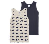 Debardeur enfant garcons Petit Bateau 2 DEBARDEURS Marine 4 ans