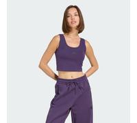 Adidas Femme Essentials Small Logo Cotton Lifestyle Tank, Aurora Plum/Black, M
