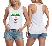 Debardeur Ete Femme Imprimé, Debardeurs-Sports Col Rond Coupe Ample Top Base Léger Confortable Mode Décontracté Gilet sans Manches Ete Respirant Sport Fitness Plage Vacances
