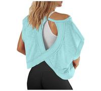 Debardeur Ete Femmes Col Rond, Debardeurs-Sports Coupe Ample Top Base Léger Confortable Mode Décontracté Gilet sans Manches Ete Respirant Sport Fitness Plage Vacances