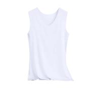 Debardeur Ete Femmes en Soie Rafraîchissante, Debardeurs-Sports Col V Coupe Ample Top Base Léger Mode Décontracté Gilet sans Manches Ete Respirant pour La Sport Fitness Plage Vacances