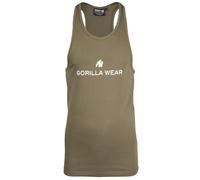 Gorilla Wear - Débardeur Stretch Carter - Vert - Bodybuilding Sport Quotidien - Loisirs - avec Logo imprimé - Léger et Confortable pour Un Mouvement Optimal - en Coton et élasthanne