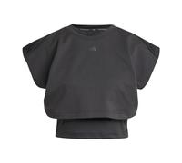 Adidas Power Boxy French Terry 3 Stripes Short Sleeve T-shirt Noir XL Femme