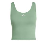 adidas adidas Green 3-Stripe Studio All Me Low Support Sports Vest