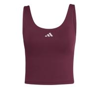 adidas 3 Stripes Studio All Me Light Support Tank Top Women Débardeurs XL Rouge foncé