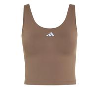 Débardeur femme adidas Studio All Me 3 Stripes Marron XS
