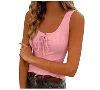 Débardeur Femme Camisole féminin Basique Quotidien Indispensable Ajustement modéré Conception fiable Confort Constant résistance aux usages répétés pour extérieure Douce (XS)