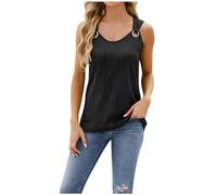DéBardeur Femme Col V, Gilet Ete Femme sans Manche Caraco Grande Taille DéContracté Solide Chic Et élégant Debardeur Léger Confortables Tendance Tshirt De Plage Voyage Vacances Tank Tops