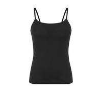 Debardeur Femme Coton Fine Bretelles Top Soutien Gorge Intégré en Coton Haut Grande Taille Couleur Unie Summer Tops Simple Hauts Décontractés T-Shirt Rembourrées Tee Shirt Rafraîchissant Blouse
