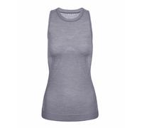 FALKE Wool-Tech Light W S/l SH Laine Fil Fonctionnel séchage Rapide 1 pièce, Couche de Base supérieure Femme, Gris Grey-Heather 3757, M