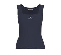 Guess Jeans Slim Rib Emb Sleeveless T-shirt Bleu S Femme