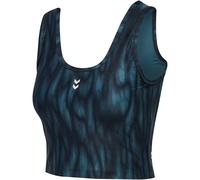 Hummel Hiit Aop Intensity Sports Top Bleu S Femme
