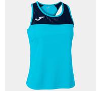 Joma Débardeur Montreal T-Shirt, Turquoise Fluo Bleu Marine, L Femme