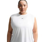 NIKE Débardeur One Relaxed Dri-Fit (Femme) (Grandes Tailles), White/Black, FN2813-101, 2X