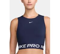 Debardeur crop nike pro bleu femme