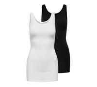 Débardeur femme - ONLY - onllive love - 2-pack - Longueur 75 cm - Couleur noir XS