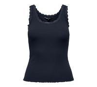 Only Débardeur en Dentelle Onlsara Sharai JRS Noos Basique, sans Manches, avec col en U et détails en Dentelle, Côté Jade, XS