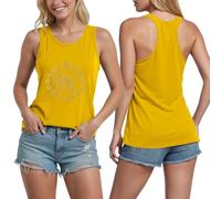 Débardeur Femme sans Manches en Maille Côtelée Coupe Ample D'Été en Tissu Extensible Et Confortable pour Un Look Basique Et Chic Au Quotidien À Porter Seule Ou sous Une Veste pour Une Superp M55