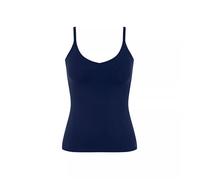 Débardeur femme Sloggi Zero Feel 2.0 Spaghetti - Top fines bretelles bleu, microfibre recy seconde peau S