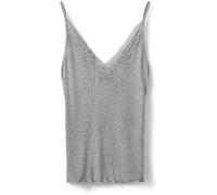 Sofie Schnoor - Haut Gris Mel avec Détails en Dentelle - Femme - Tops - Gris - Taille: 40 FR